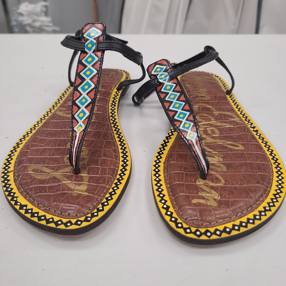 Sam Edelman Black and Brown Sandals - Picture 2 of 6